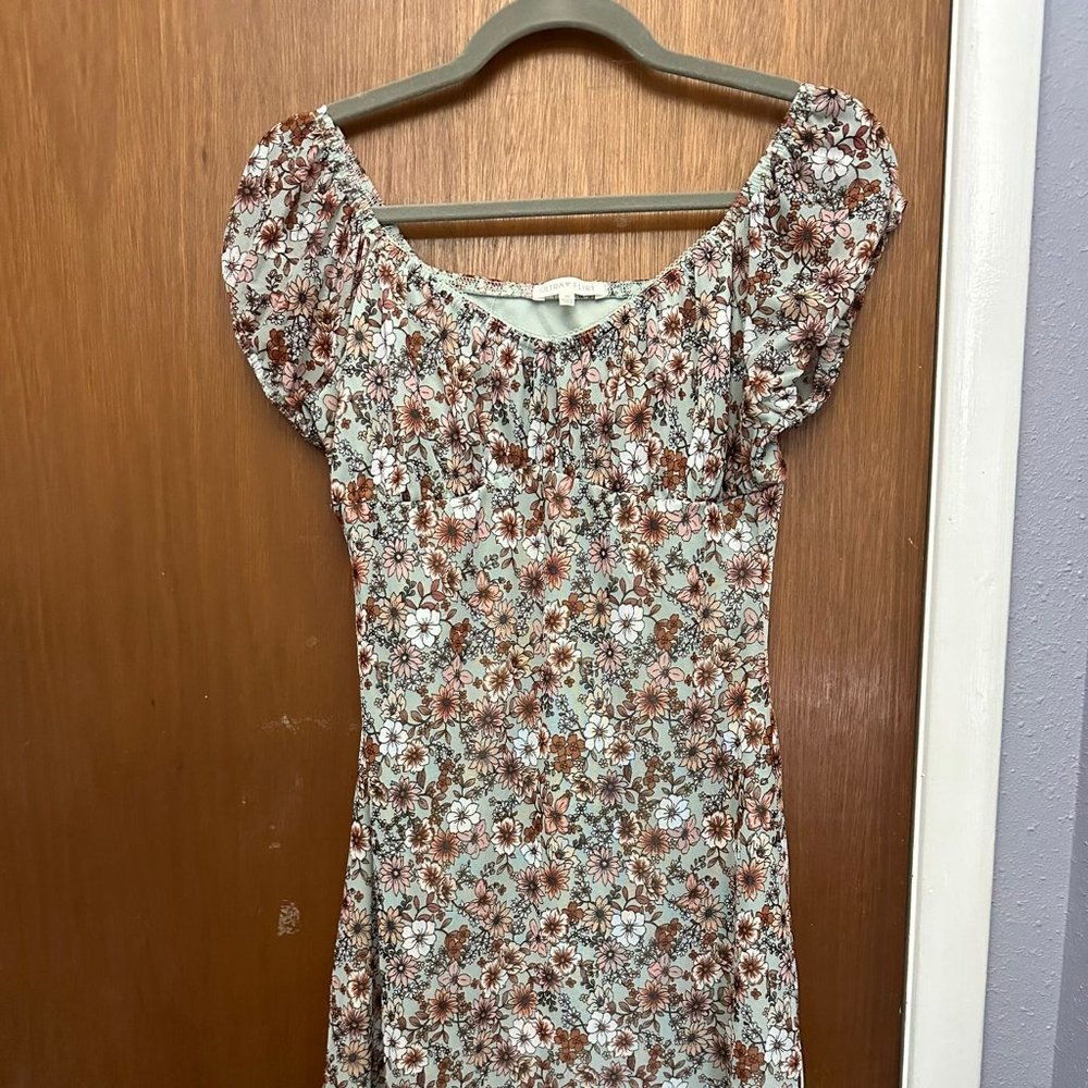 cute floral mini dress